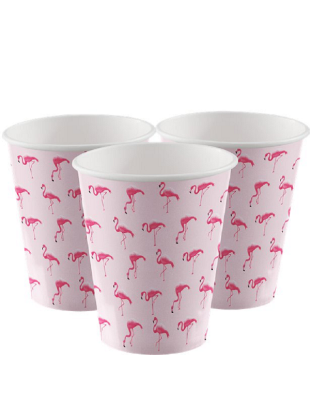 Tazze di fenicotteri rosa