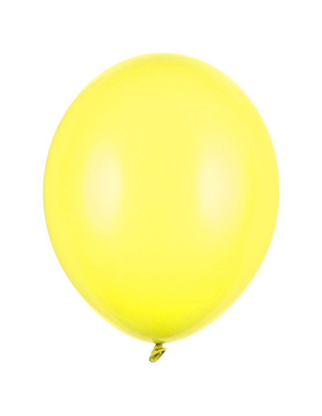 Ballons Strong Jaune Citron Pastel - Ballons de fête durables - Bellefete.ch