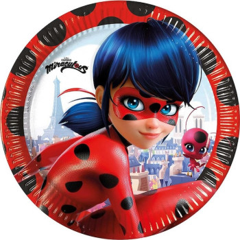 Piatti da festa Ladybug Miraculous - Decorazione di compleanno - Bellefete.ch - Svizzera