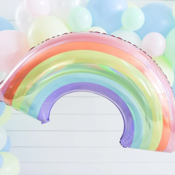 Ballon Regenbogen Pastell - Bellefete.ch - Schweiz - Geburtstagsdekoration Regenbogen