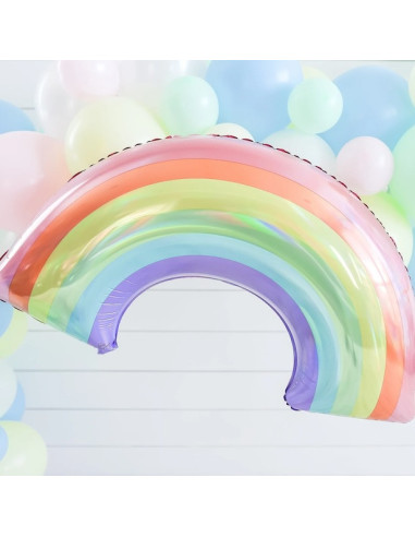 Palloncino Arcobaleno Pastello - Bellefete.ch - Svizzera - Decorazione compleanno Rainbow