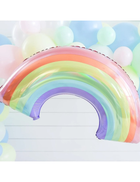 Palloncino Arcobaleno Pastello - Bellefete.ch - Svizzera - Decorazione compleanno Rainbow