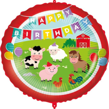 Geburtstagsballon La Ferme – Partydekoration für Kinder | BelleFete.ch