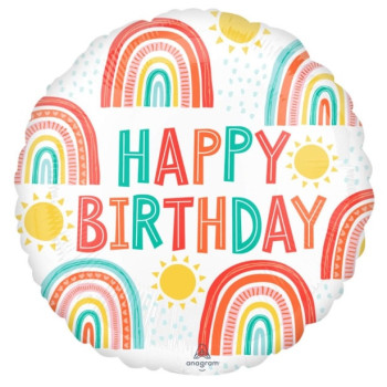 Palloncino di compleanno Arcobaleno - Decorazione di festa per bambini - Bellefete.ch - Svizzera