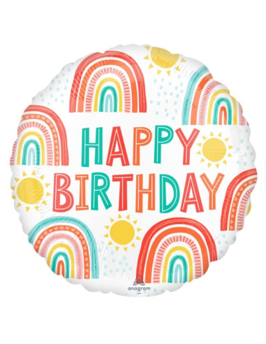 Palloncino di compleanno Arcobaleno - Decorazione di festa per bambini - Bellefete.ch - Svizzera