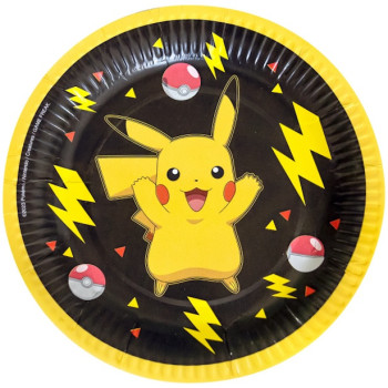 Piatti da dessert di compleanno Pokémon - Bellefete.ch - Svizzera - Decorazione di compleanno Pokémon