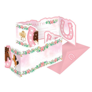 Invitations d'anniversaire "Chevaux" 2