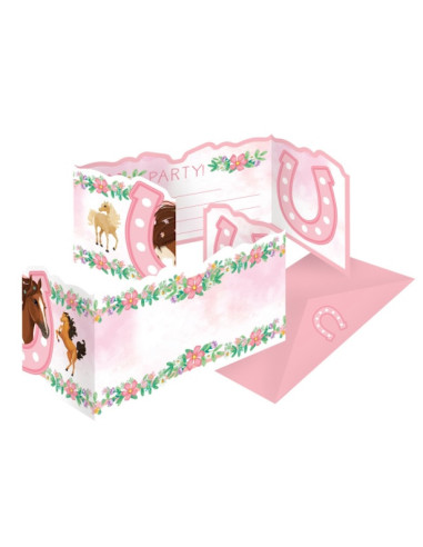 Invitations d'anniversaire "Chevaux"