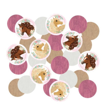 Coriandoli di compleanno Cavalli - Decorazione festa bambini - Bellefete.ch