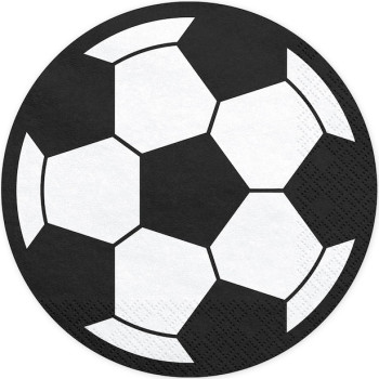 Serviettes d'anniversaire Football - Déco de fête - Bellefete.ch