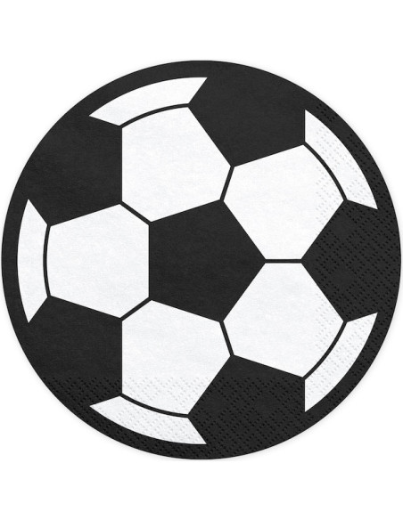 Serviettes d'anniversaire Football - Déco de fête - Bellefete.ch