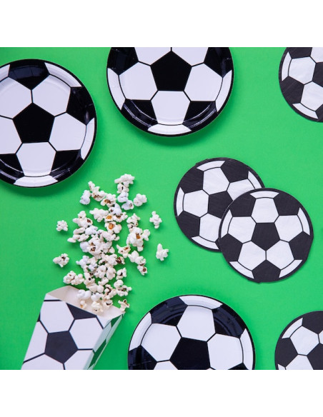 Tovaglioli di compleanno a tema calcio - Accessorio per feste di compleanno per bambini