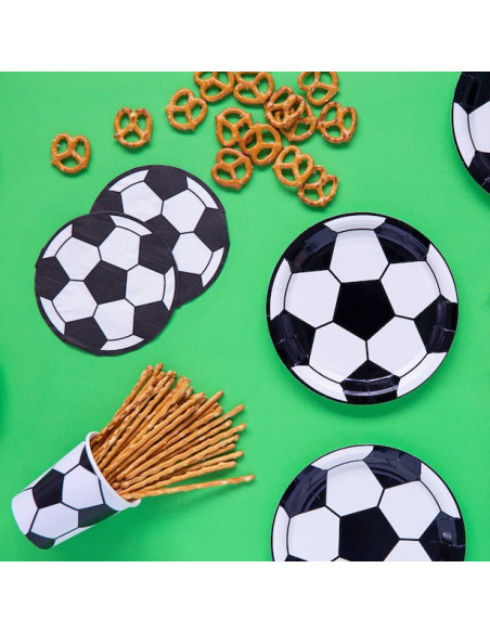 Piatti da dessert a tema calcio - Festa di compleanno per bambini a tema sportivo Piatti da dessert a tema calcio - Festa di compleanno per bambini a tema sportivo