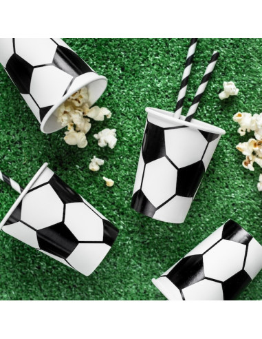 Fußball-Geburtstagsbecher - Kinderparty-Zubehör