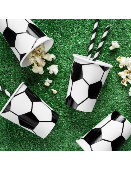 Fußball-Geburtstagsbecher - Kinderparty-Zubehör