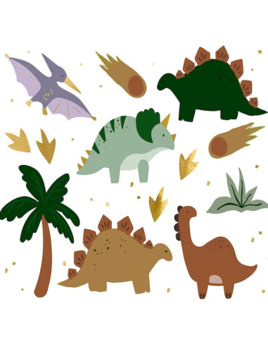 Temporäre Tattoos Dinosaurier für Kinder - Bellefete.ch - Lieferung in die Schweiz