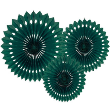 Decorazioni di ventagli Verde Scuro - Decorazione di festa - Bellefete.ch