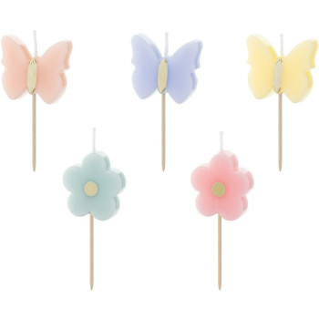 Candele di compleanno Farfalle - Decorazioni per torte - Bellefete.ch - Svizzera