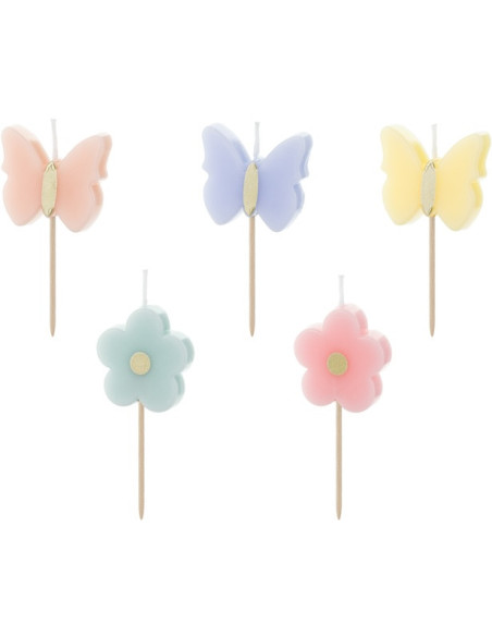 Geburtstagskerzen Schmetterlinge - Kuchendekorationen - Bellefete.ch - Schweiz