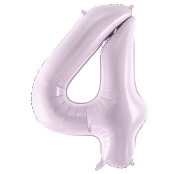 Aluminium Ballon Nummer "4" Pastell Lila - Party Dekoration für Kinder, Jugendliche und Erwachsene - Bellefete.ch 2