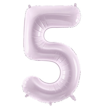 Aluminium Ballon Ziffer "5" Pastell Lila - Party Dekoration für Kinder, Jugendliche und Erwachsene - Bellefete.ch 2