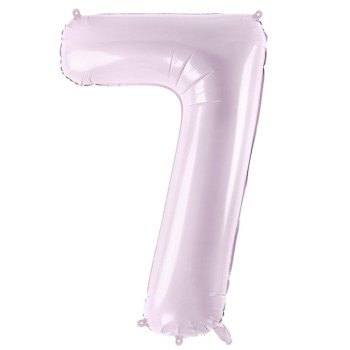 Aluminiumballon Nummer "7" Pastellviolett - Partydekoration Kinder, Jugendliche und Erwachsene - Bellefete.ch 2