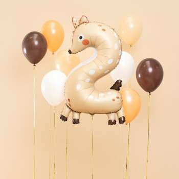 Palloncino Mylar Numero 2 - Capriolo - Decorazione compleanno bambino tema animali - Bellefete.ch 2