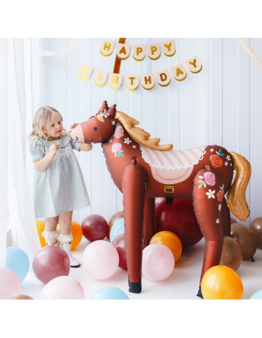 Palloncino XXL a forma di cavallo - Decorazione per feste a tema equitazione e animali