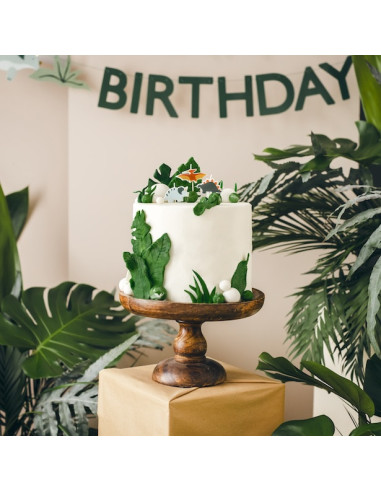 Bougies d'anniversaire Dinosaures - Déco gâteau anniversaire