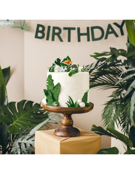 Candele di compleanno a forma di dinosauro - Decorazione per torta di compleanno
