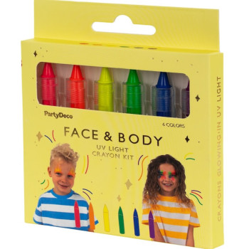 Matite per il trucco fluorescente - Per viso e corpo - Trucco per bambini 2