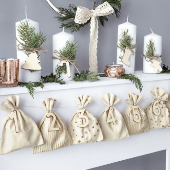 Adventskalender - Baumwolltaschen