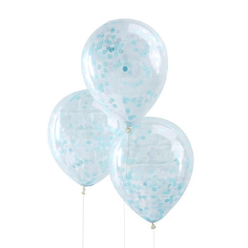 Palloncini di coriandoli blu - Bellefete.ch - Svizzera - Decorazioni per feste 2