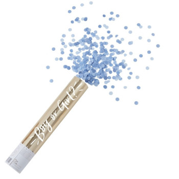 Cannone di coriandoli Blu Baby Shower - Decorazione Baby Shower - Svizzera 2