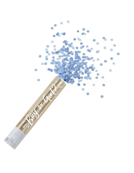 Konfettikanone (blau) | Babyparty | BelleFete.ch