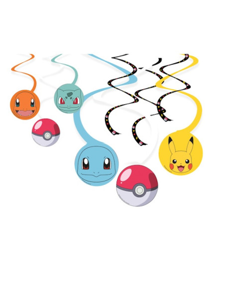 Suspensions spirales Pokémon – Idéal pour fête et goûter - Bellefete.ch – Plus de 50 Thèmes
