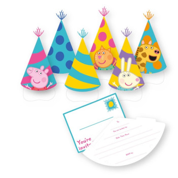 6 Biglietti d'invito ufficiali Peppa Pig – Compleanno riuscito - Bellefete.ch – Negozio Svizzera