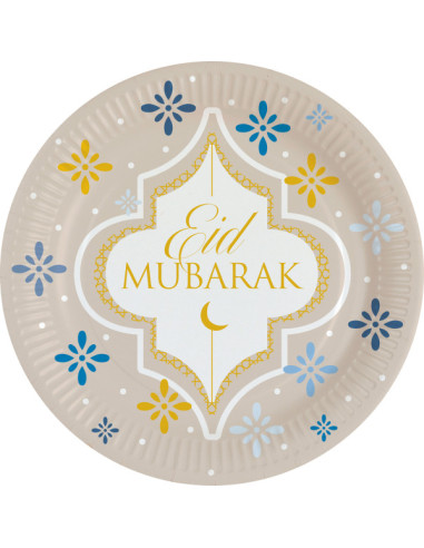 Assiettes Eid Mubarak