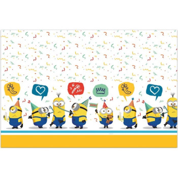 Nappe de table d'anniversaire Minions - Déco de fête Dessin animé - Bellefete.ch
