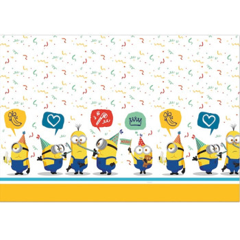Nappe de table d'anniversaire Minions - Déco de fête Dessin animé - Bellefete.ch 2