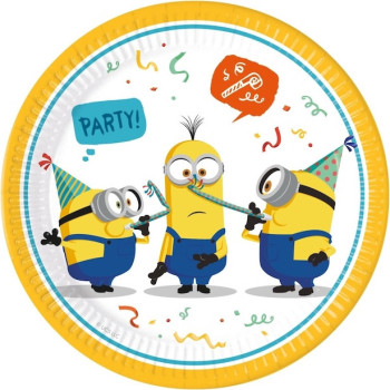 Assiettes d'anniversaire Minions - Bellefete.ch - Suisse - Déco de fête enfants