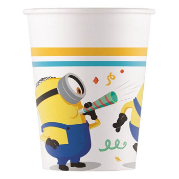 8 Bicchieri di compleanno Minions - Accessori per feste a tema cartone animato - Bellefete.ch