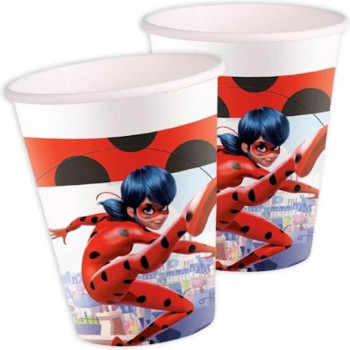 Gobelets de fête Ladybug Miraculous - Déco d'anniversaire - Bellefete.ch - Suisse