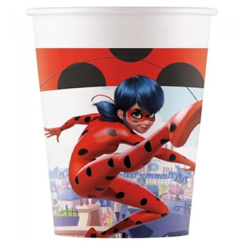 Gobelets de fête Ladybug Miraculous - Déco d'anniversaire - Bellefete.ch - Suisse 2