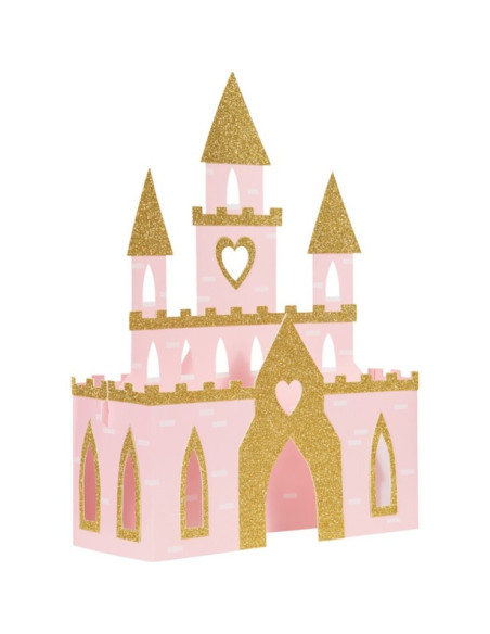 Centrotavola a forma di castello della principessa - Decorazione per la tavola del compleanno delle bambine Centrotavola a forma di castello della principessa - Decorazione per la tavola del compleanno delle bambine