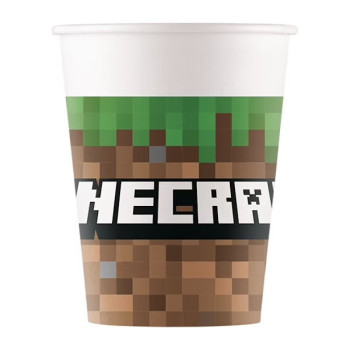Bicchieri di compleanno Minecraft - Bellefete.ch - Svizzera - Decorazione di compleanno Minecraft 2