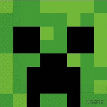 Tovaglioli di compleanno Minecraft - Decorazione della tavola - Bellefete.ch