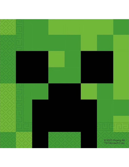 Tovaglioli di compleanno Minecraft - Decorazione della tavola - Bellefete.ch