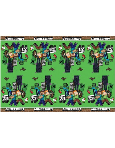 Tovaglia di compleanno Minecraft | Decorazioni per feste per gamer | BelleFete.ch