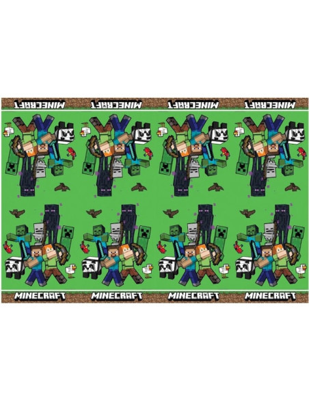 Nappe de table d’anniversaire Minecraft | Déco fête gamer | BelleFete.ch